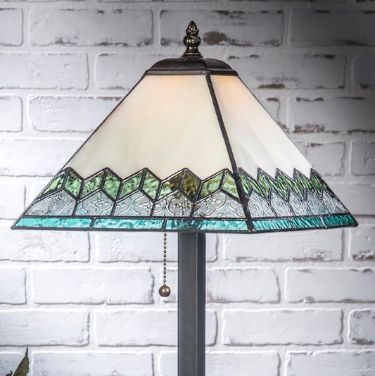 Green Stained Glass Tiffany Lamp | LAM 681 TB