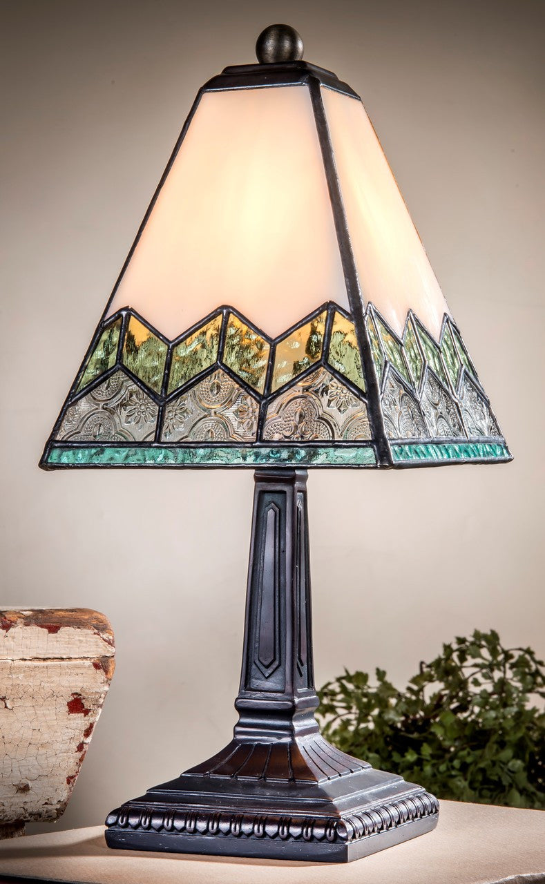 Chevron Small Glass Table Lamp | LAM 698 TB