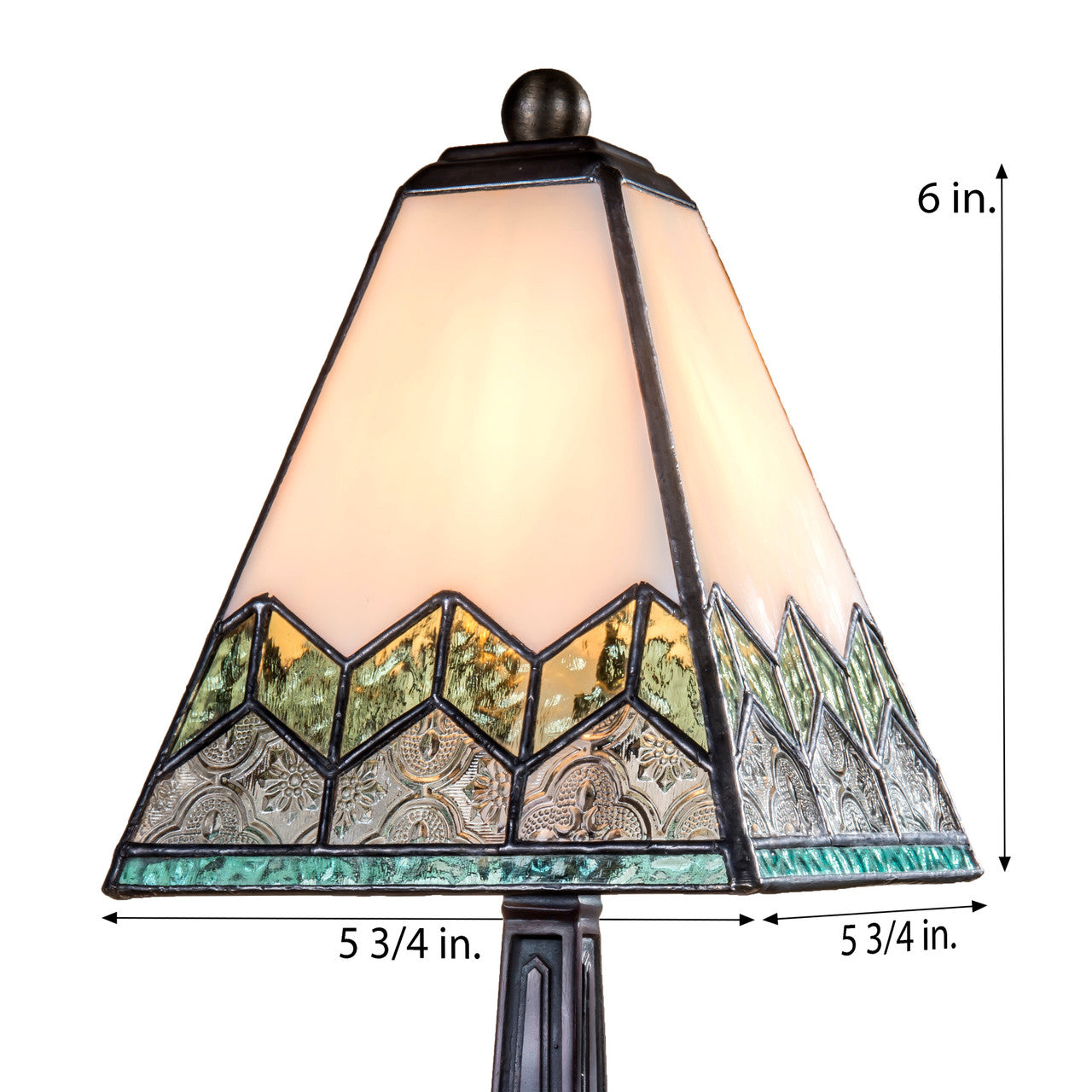 Chevron Small Glass Table Lamp | LAM 698 TB