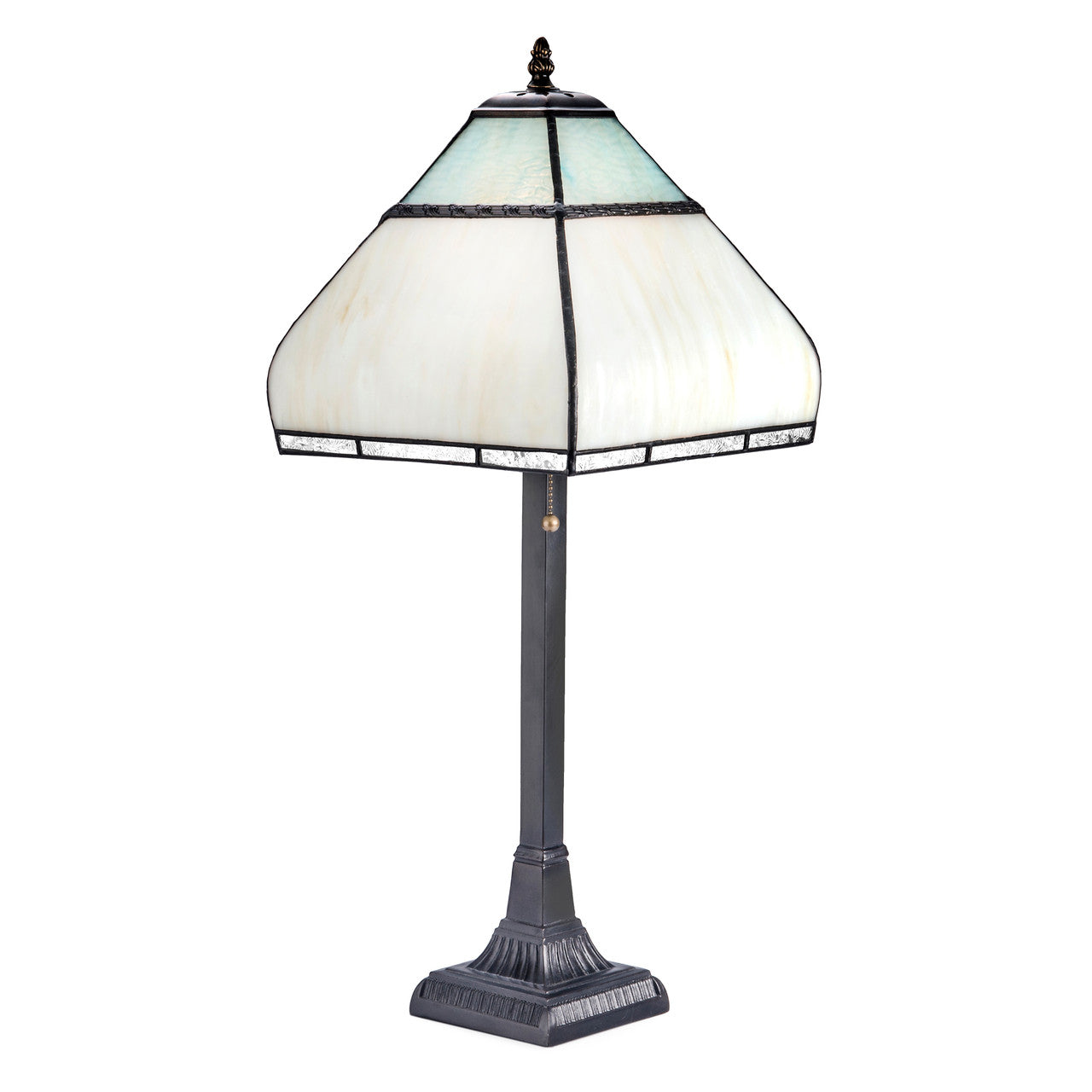 Blue Gray Stained Glass Tiffany Table Lamp | LAM 709 TB