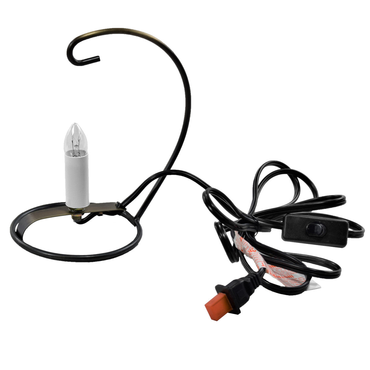 Peach Stained Glass Accent Lamp or Night Light | LAM 710-3