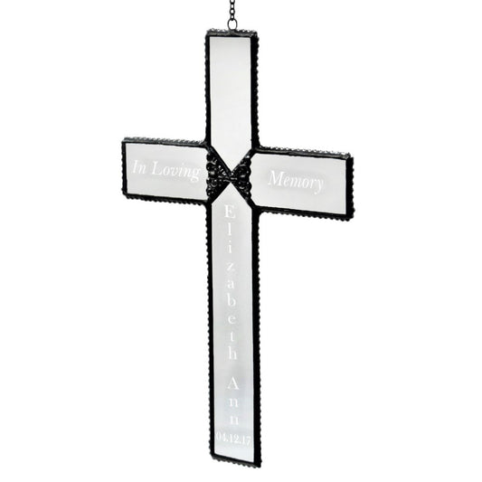 Orn 301-2 EO112 In Loving Memory Cross Ornament