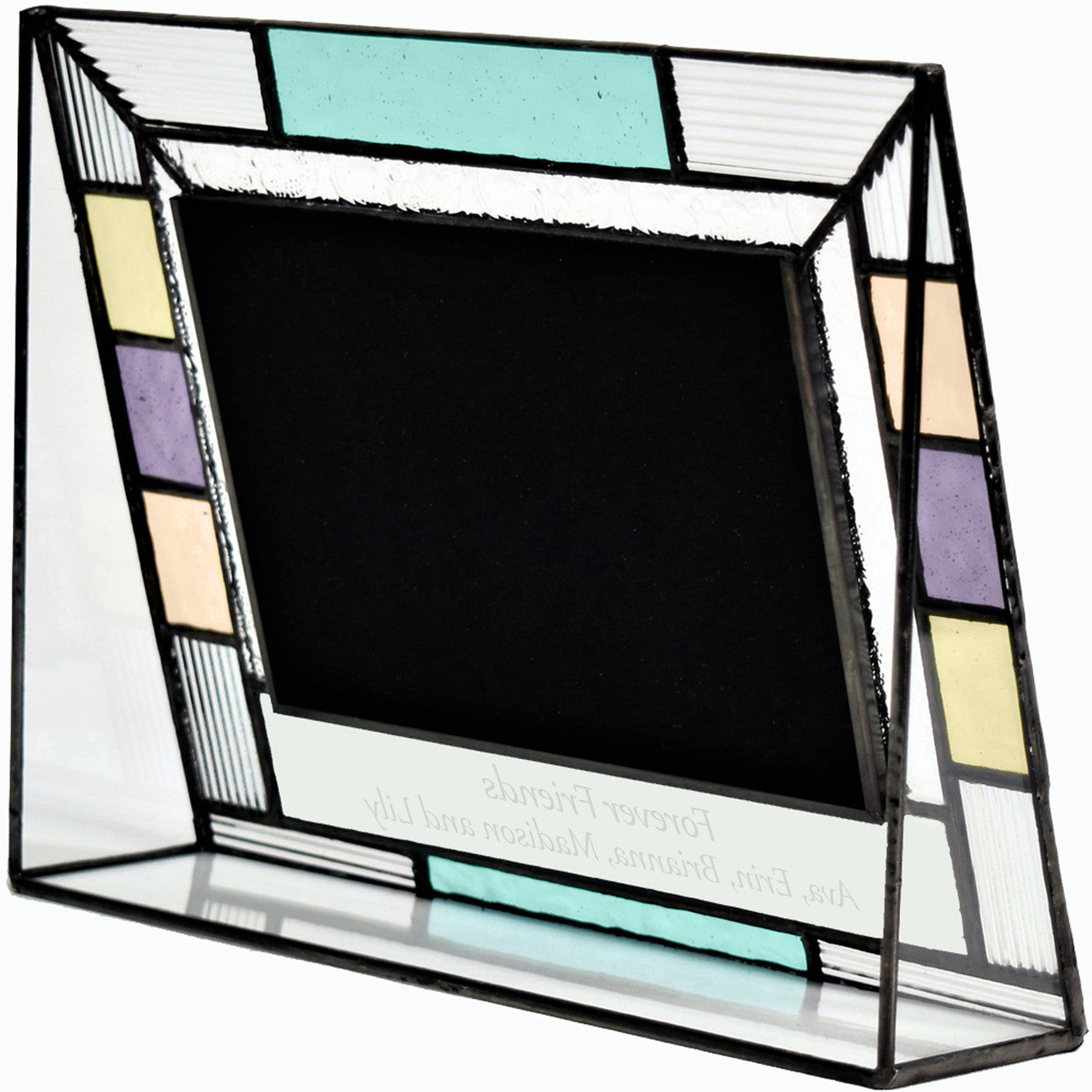 Friends Picture Frame Personalized Gift Multiple Sizes Colorful Stained Glass Photo Frame Pic 391 EP587 Series