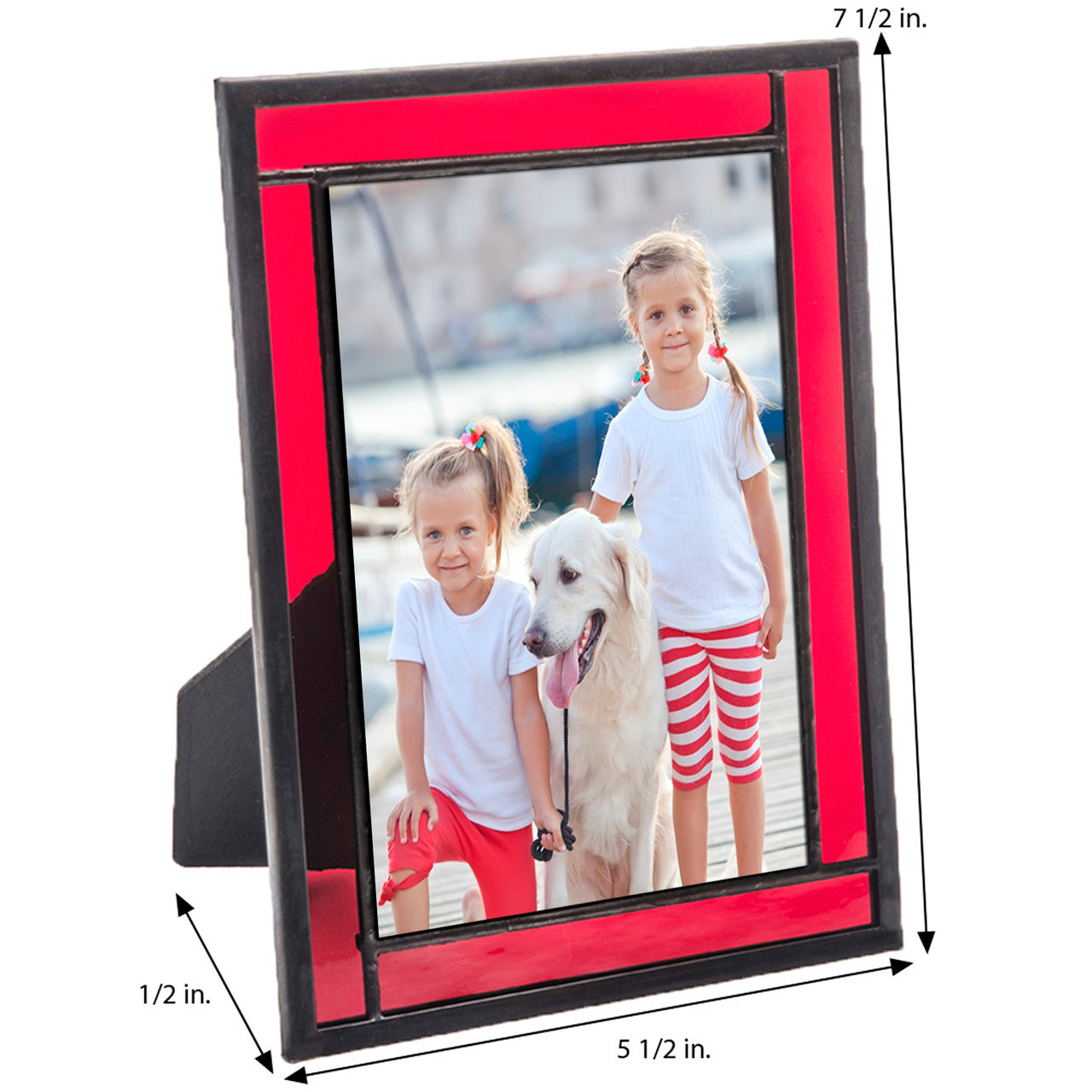 Red Stained Glass Picture Frame | PIC 325 Series