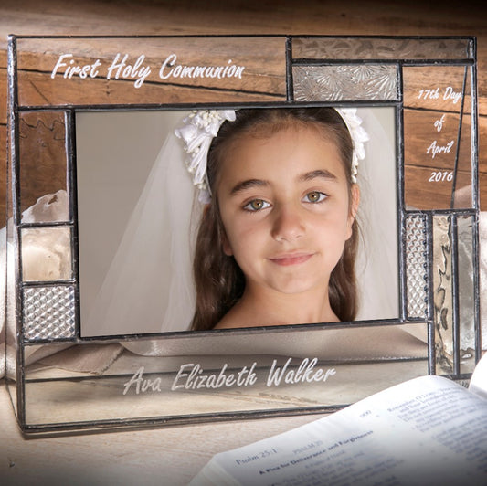 Personalized First Communion Picture Frames by J Devlin | Pic 392-46H EP575