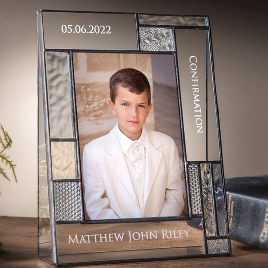 Personalized Confirmation Gift - Picture Frame by J Devlin | Pic 392-46V EP577