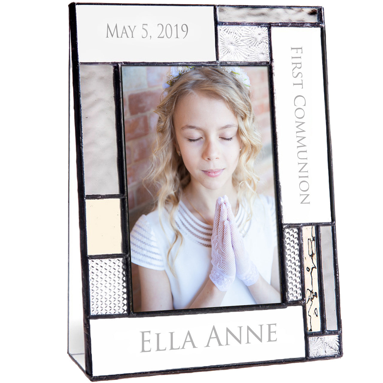 First Communion Picture Frames Personalized by J Devlin | Pic 392-46V EP614