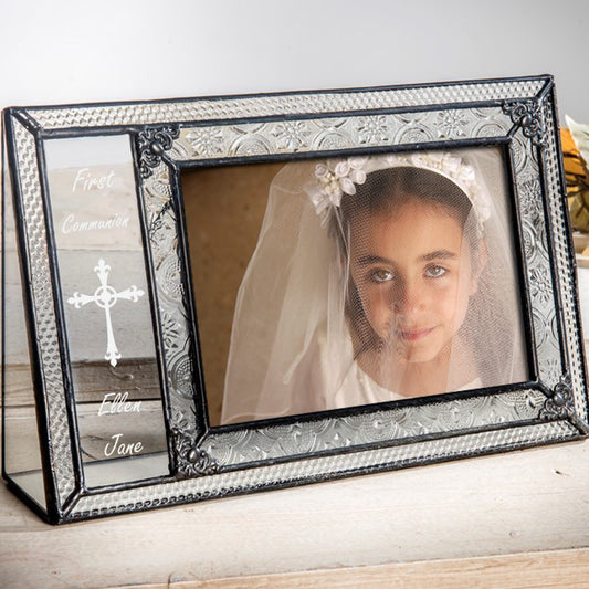 First Communion Picture Frame for Girls by J Devlin | Pic 393-46H EP581