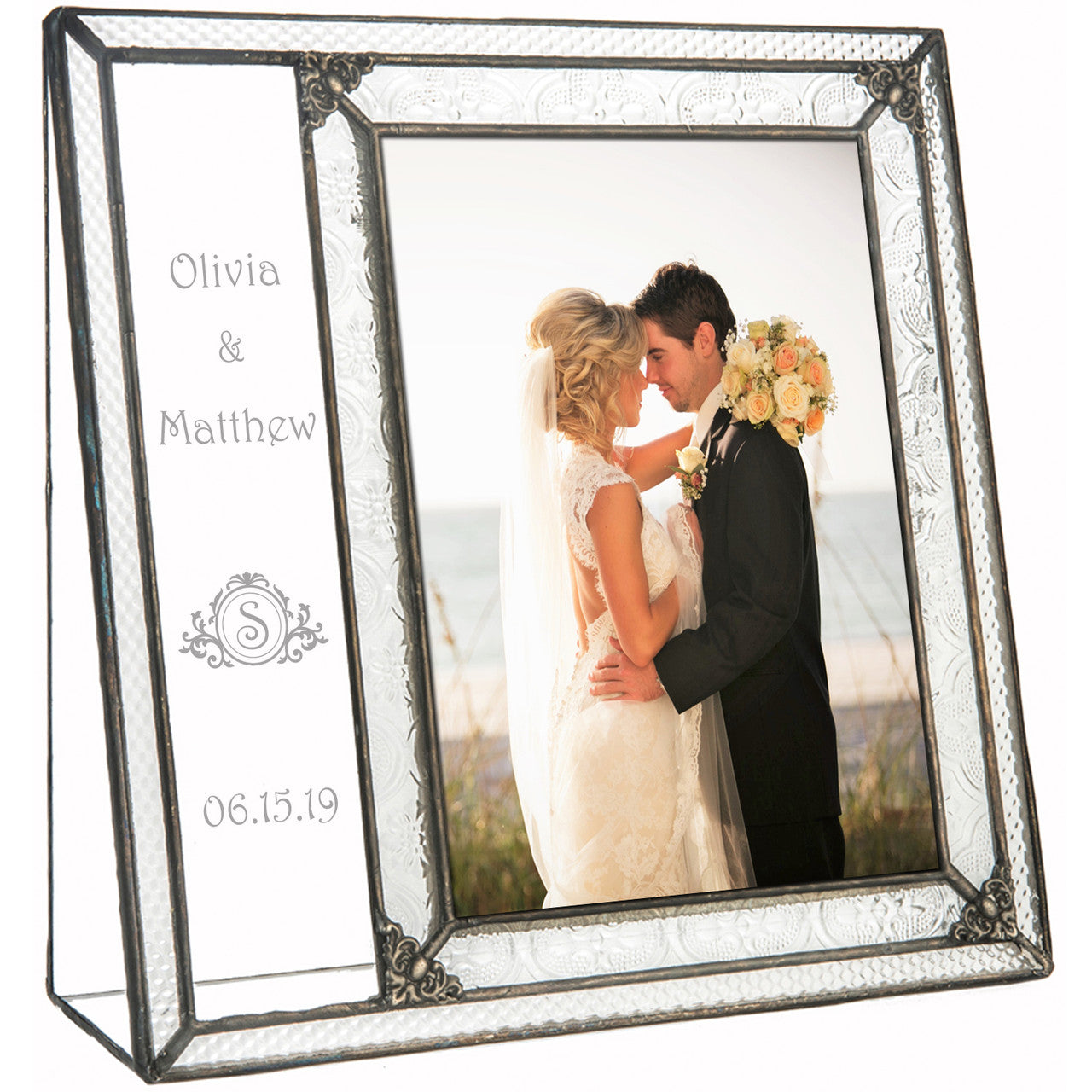 5x7 Wedding Picture Frame Personalized Gift | Pic 393 EP632