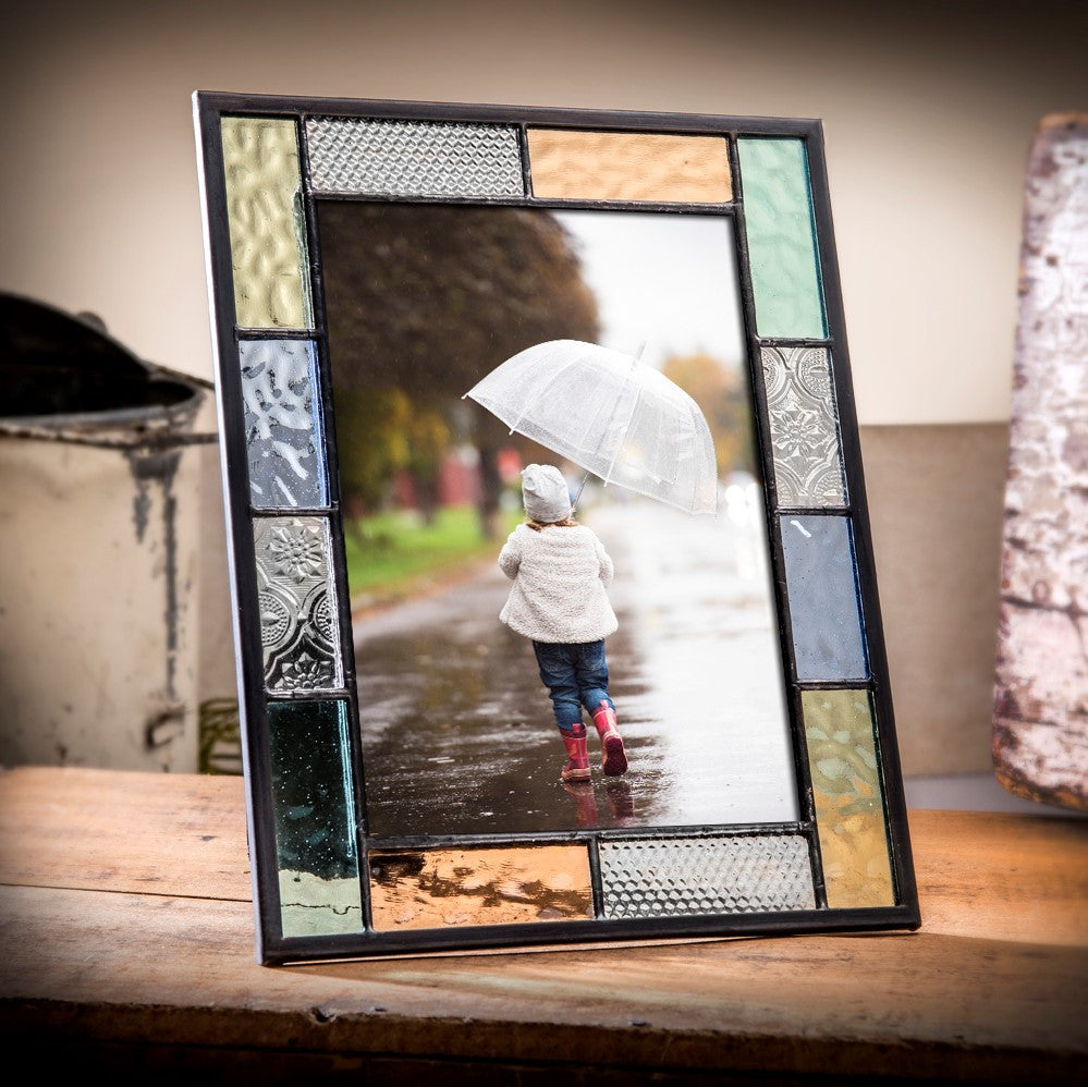 Colorful Easel Stained Glass Picture Frame | PIC 412 Series