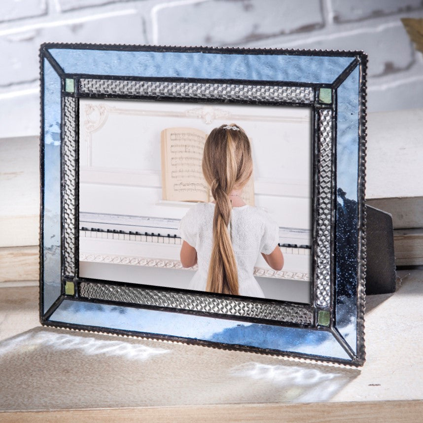 Pale Blue Glass Picture Frames | PIC 418 Series