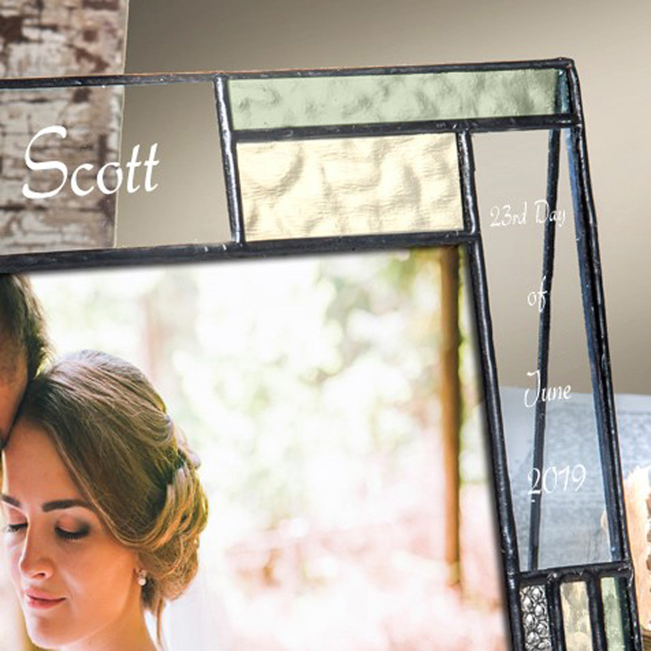 Wedding Picture Frame 4x6 5x7 Horizontal by J Devlin | Pic 430 EP619