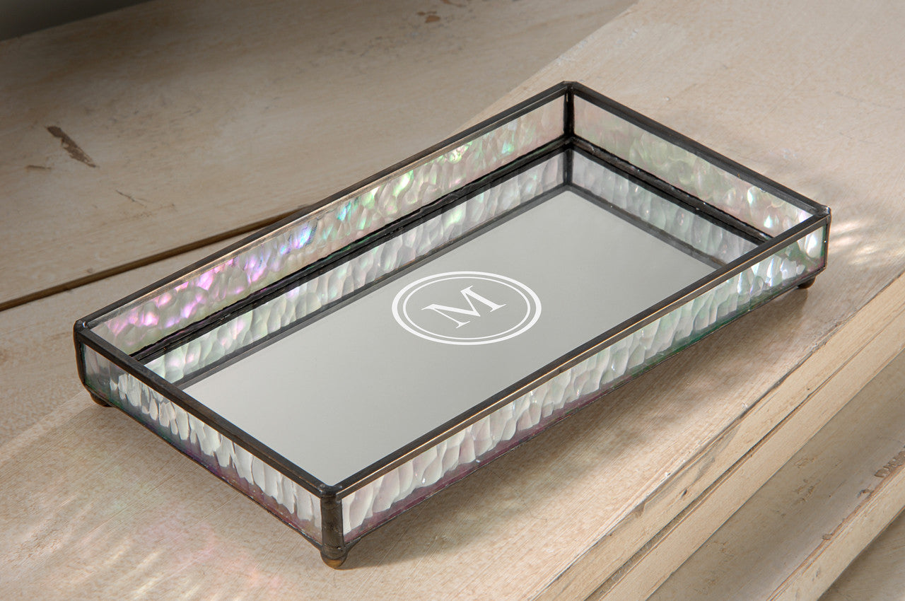 Monogram Glass Tray | Tra 101 ET104