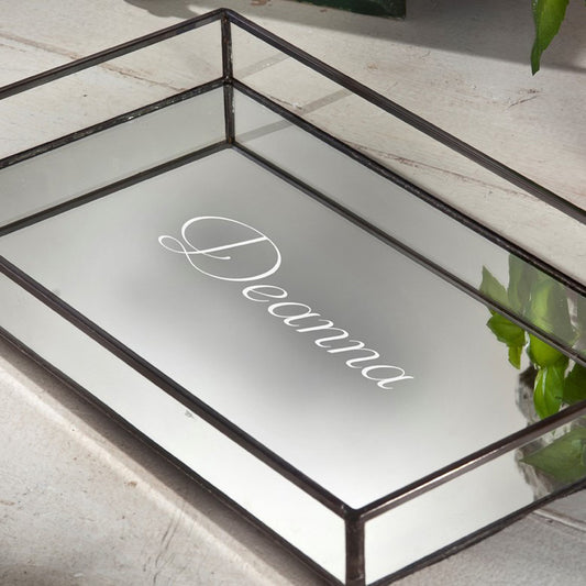 Clear Glass Personalized Tray | Tra 108 ET202