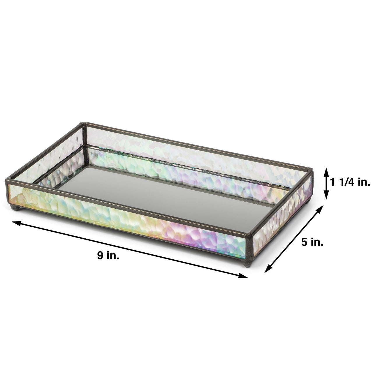 Small Glass Vanity Tray for Jewelry | TRA 101