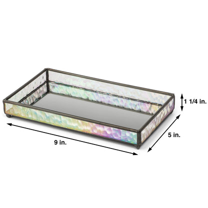 Small Glass Vanity Tray for Jewelry | TRA 101