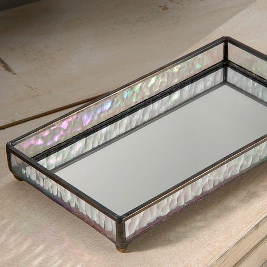 Small Glass Vanity Tray for Jewelry | TRA 101