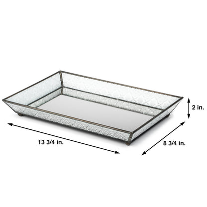 Vintage Clear Glass Tray for Vanity | Tra 106-1