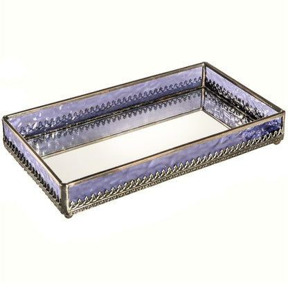 Purple Stained Glass Vanity Tray | TRA 127