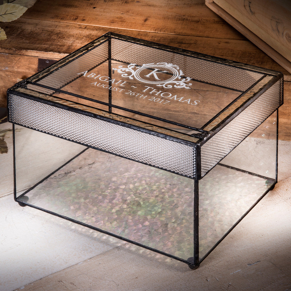 Customized Wedding Card Box with Slot by J Devlin | Box 841 CBE846