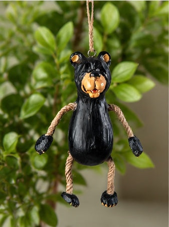 Black Bear Ornament for Lodge & Cabin Décor Bac 013 by Bert Anderson