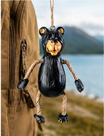 Black Bear Ornament for Lodge & Cabin Décor Bac 013 by Bert Anderson