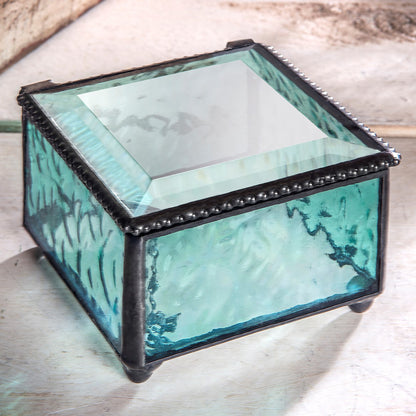 Monogrammed Gift for Her Jewelry Box Multiple Colors Available Personalized Glass Keepsake Gift J Devlin Box 333 EB208-1 Series