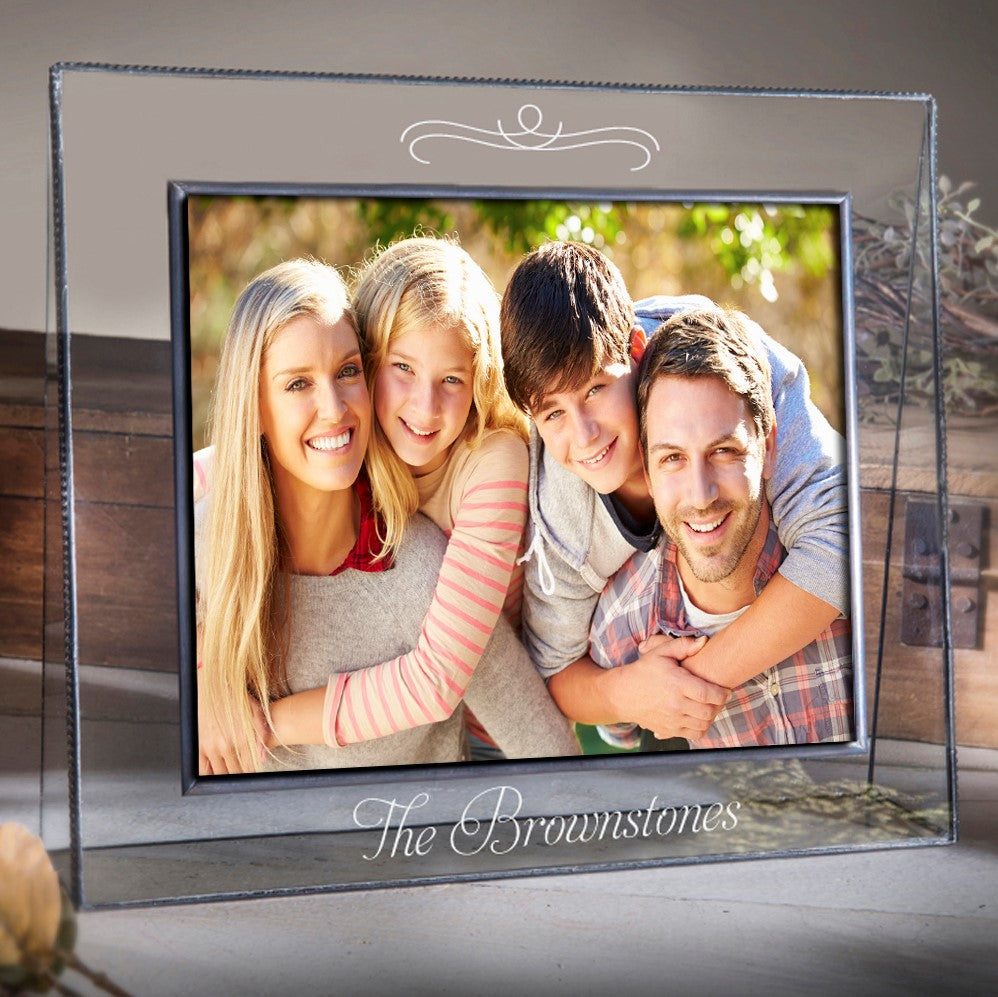 Clear Family Picture Frame  Multiple Sizes Personalized | Pic 319 EP501 Series