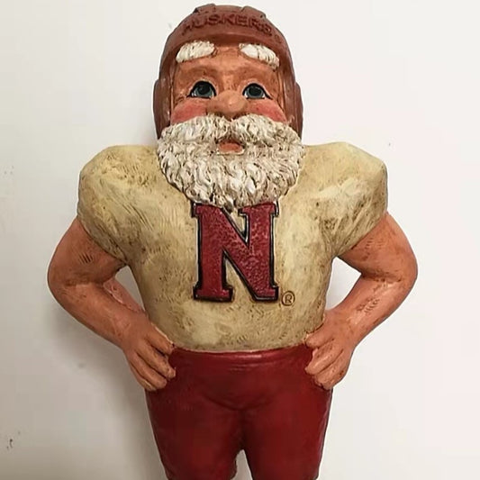 Nebraska Husker Santa Figurine 2023