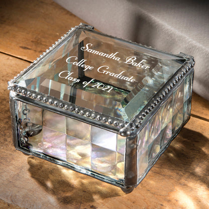 Personalized Graduation Gifts Jewelry Box by J Devlin | Box 333 EB217-3