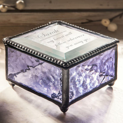 Personalized Glass Box Custom Message | Box 333 EB246