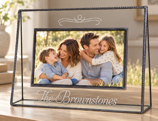Clear Family Picture Frame  Multiple Sizes Personalized | Pic 319 EP501 Series