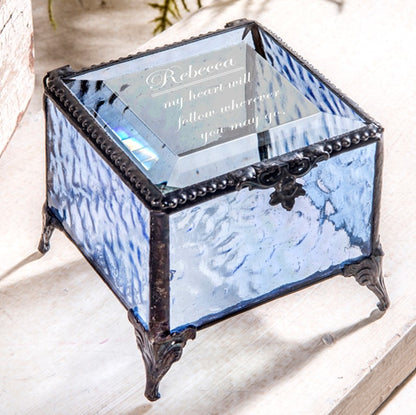 Personalized Jewelry Box Message or Quote by J Devlin | Box 326 EB246