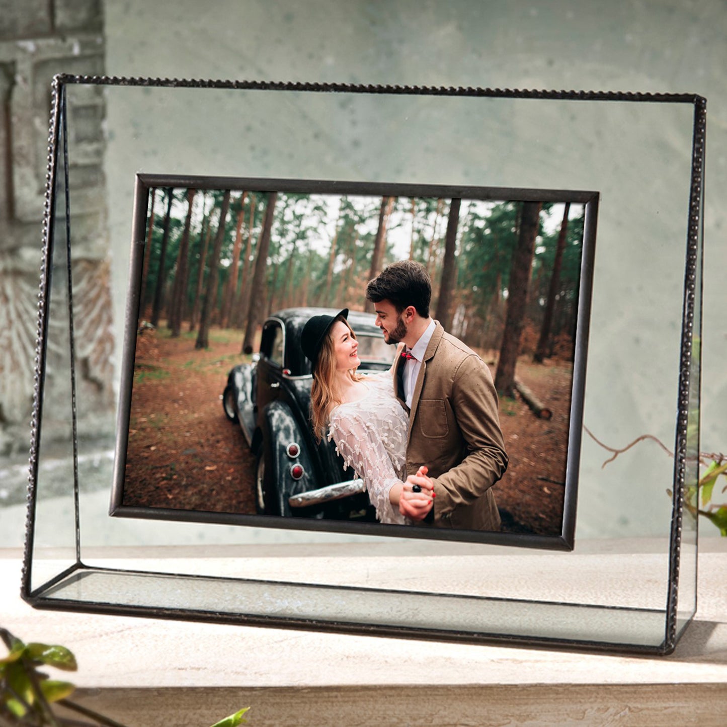 Clear Beaded Glass Picture Frames  | PIC 319 Series