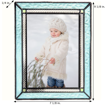 Turquoise Blue Glass Picture Frame | Pic 419 Series