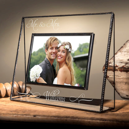 Mr & Mrs Wedding Frame Personalized Gifts by J Devlin | Pic 319 EP503