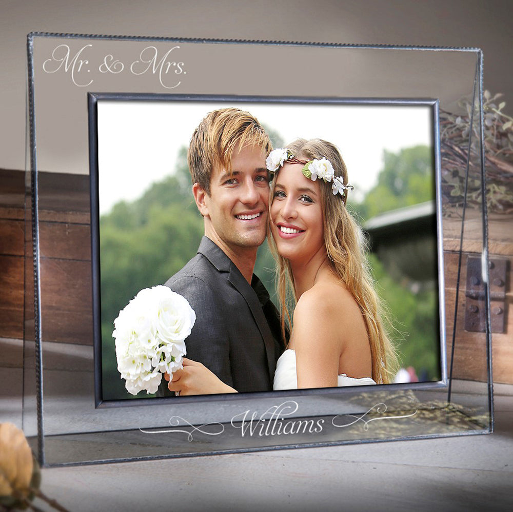 Mr & Mrs Wedding Frame Personalized Gifts by J Devlin | Pic 319 EP503