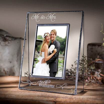 Mr & Mrs Wedding Frame Personalized Gifts by J Devlin | Pic 319 EP503