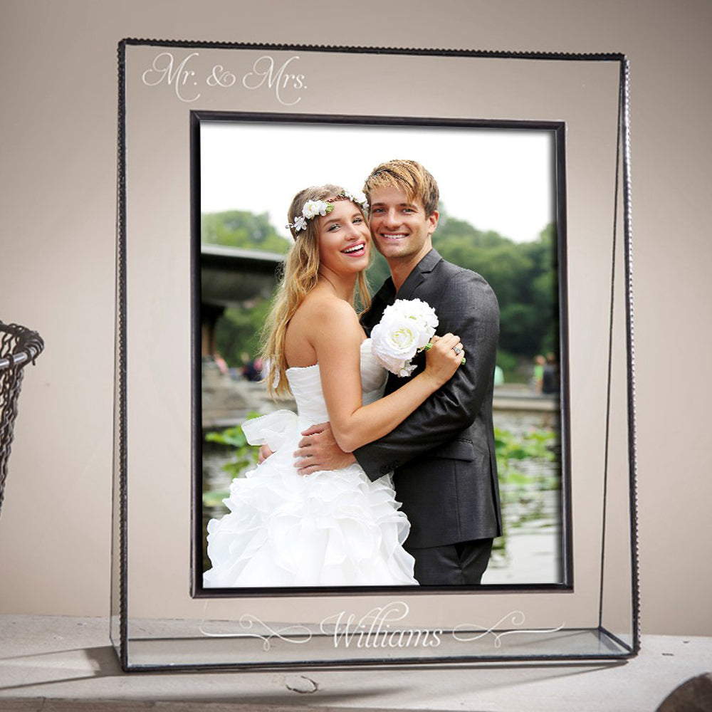 Mr & Mrs Wedding Frame Personalized Gifts by J Devlin | Pic 319 EP503