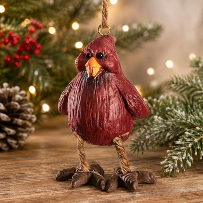 Red Cardinal Ornament - Bird of Remembrance - Bac 003