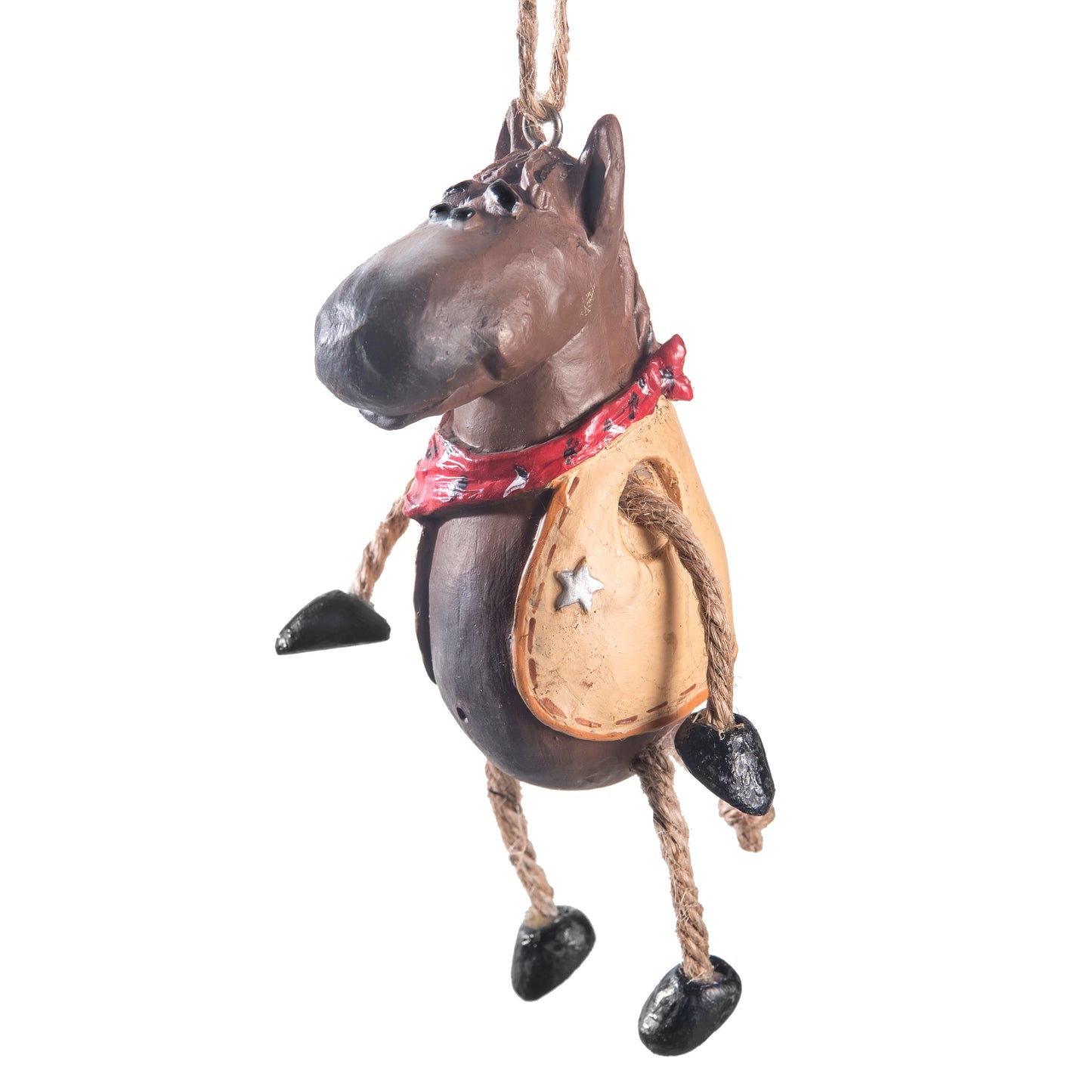 Bac 006 Horse with Cowboy Vest Ornament