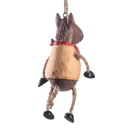 Bac 006 Horse with Cowboy Vest Ornament
