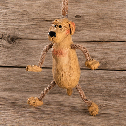 Yellow Lab Ornament - Labrador Dog Gift - Bac 012