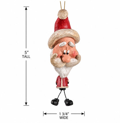 Santa Christmas Ornament with Smooth Beard by Bert Anderson