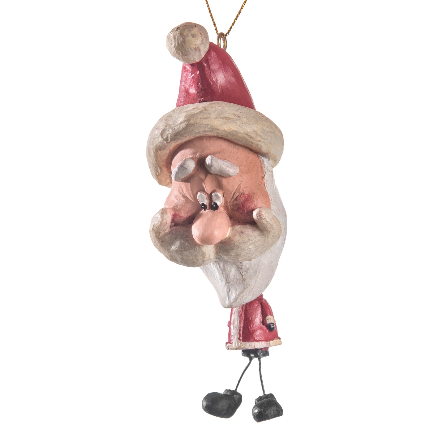 Santa Ornament with Smooth Beard by Bert Anderson - Bac 020