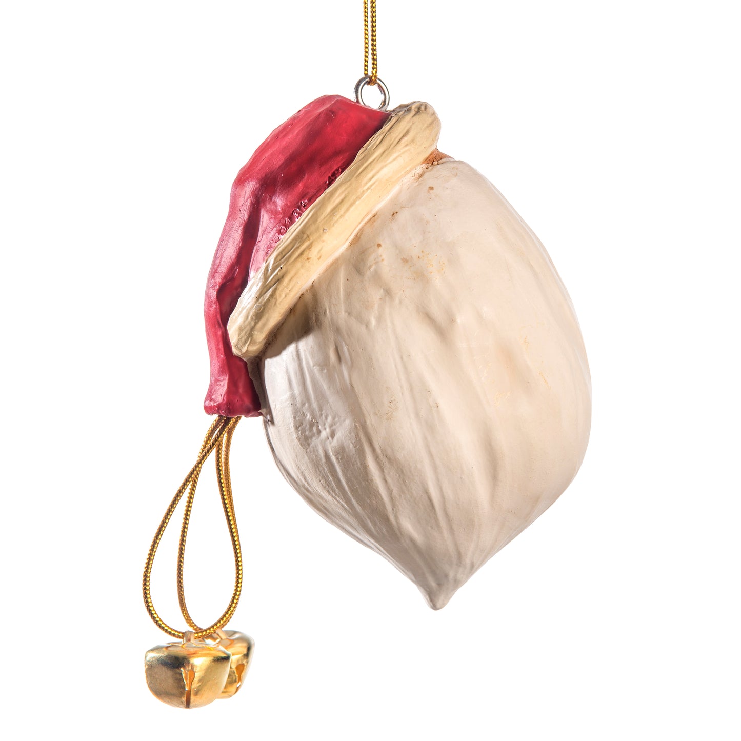 Back view of santa ornament