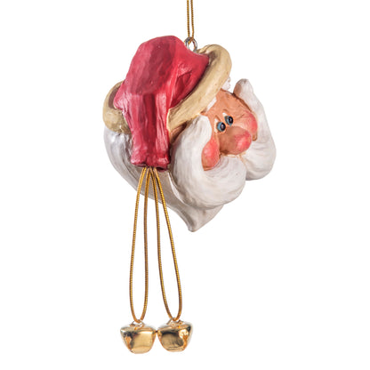 Bac 022 Santa Head Ornament with Handlebar Moustache (Large)