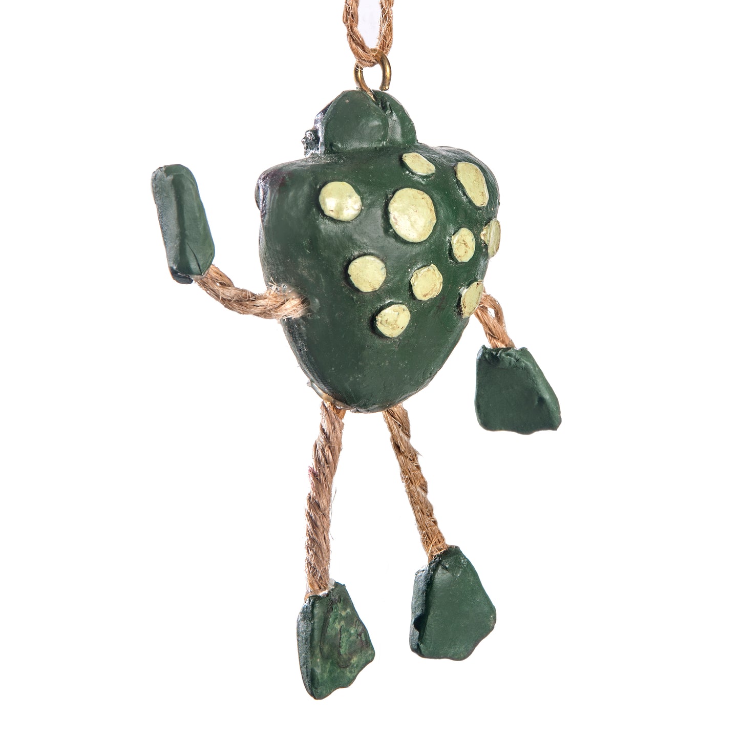 Back view of  frog ornament 