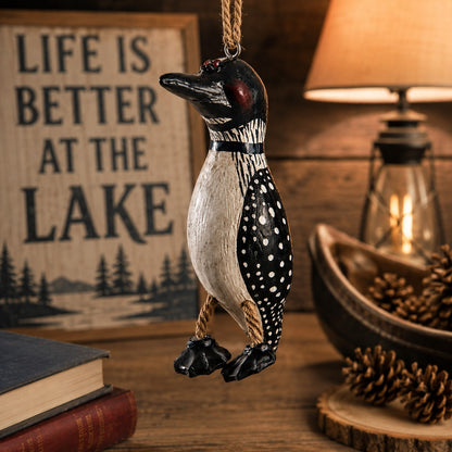 Loon ornement lake cabin decor.