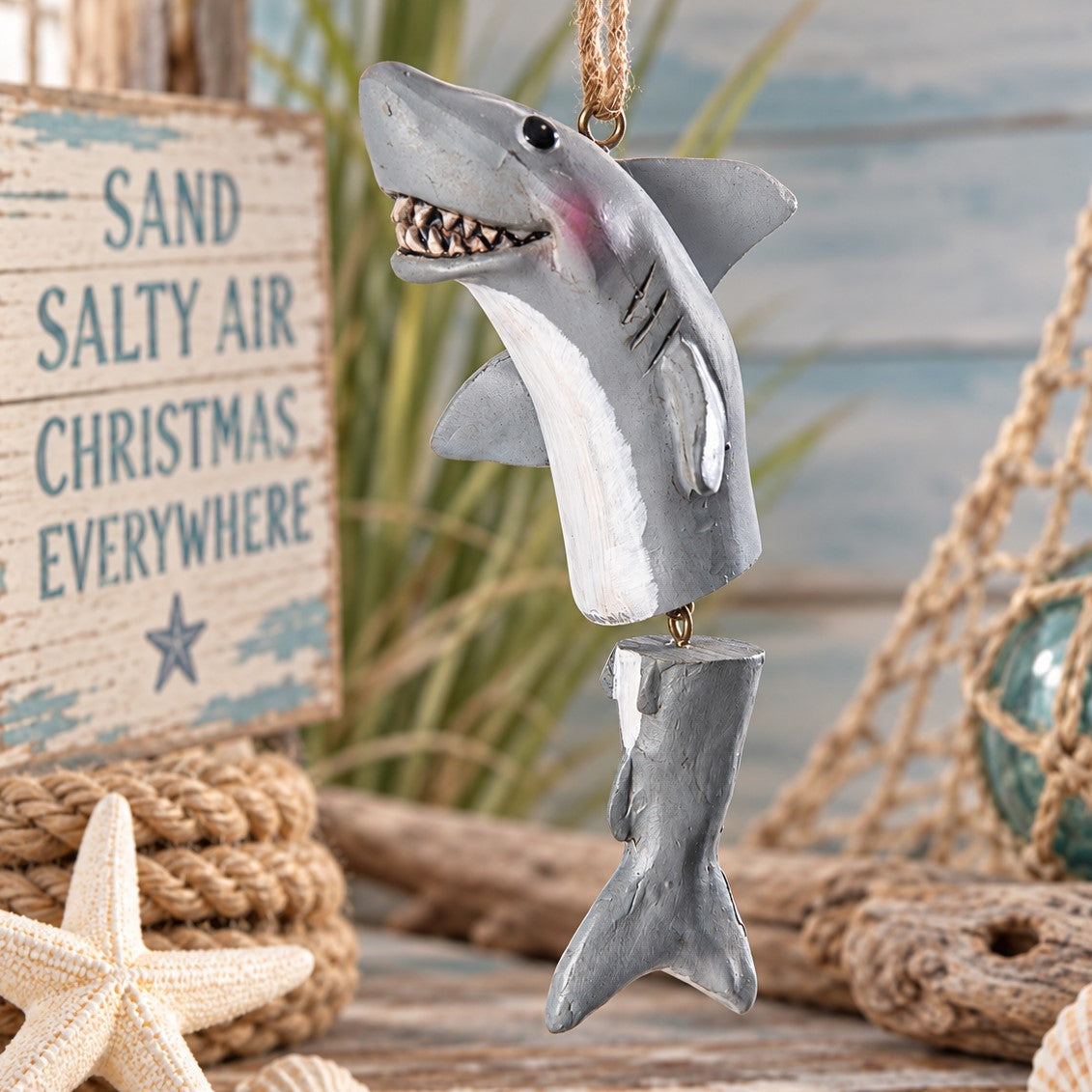 Dolphin Ornament - Nautical - Coastal Decor - Bac 048